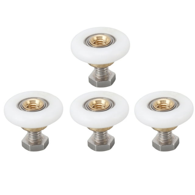 Coureur de Porte de Douche, 4 Ensembles de Rouleaux de Porte de Douche, Pièces de Rechange pour Roues de Porte Coulissante pour Porte en Verre de Salle de Bain