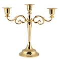 thumbnail image 3 of Candelabra, 3 Arms Candle Holder, For Table Wedding/Dinning/Party, 3 of 8