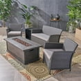 thumbnail image 4 of Noble House Ensemble de Conversation Extérieur 4 Places avec Foyer Marron, 4 of 11