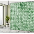 thumbnail image 4 of Ambesonne Nautical Shower Curtain, Soft Colors Ocean Waves, 69"Wx75"L, Jade Green, 4 of 4