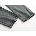 thumbnail image 6 of Men's Ripped Distressed Destroyed Slim Fit Straight Leg Denim Jeans, 6 of 12