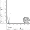 thumbnail image 2 of Gem Stone King 1.65 Ct Round White Topaz 925 Sterling Silver Pendant with Chain, 2 of 3