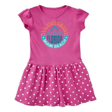 

Inktastic Miami Beach Florida Travel Trip Gift Baby Girl Dress