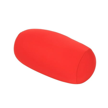 

Miniature bead rolling cushion super soft travel home sleep pillow round tube pillow soft cushion back head support column cushion to relieve stress relaxation[red]