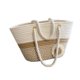 thumbnail image 4 of Bolso de mano tejido para playa jinwen Flor Caqui, 4 of 8