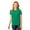 Green, variant on Port & Company Ladies Core Cotton Tee-XS (Aquatic Blue)