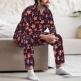 thumbnail image 7 of Hirioo American Stars1 for Men's Pajama Sets 2 Piece Pjs Men's Long-Sleeved Pajama Set Button Down Sleepwear,S-XXL-Large, 7 of 7
