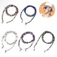 thumbnail image 1 of Soporte de cadena para gafas BRI con cordones y máscara con cuentas 5 colores, 1 of 5