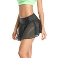 thumbnail image 3 of Sociala Womens Mesh Swim Skirts built-in Briefs High Waisted Bikini Tankni Bottoms, 3 of 5