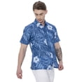 thumbnail image 5 of HAPPY BAY Mens Hawaiian Shirts Short Sleeve Button Down Shirt Men's Casual Vacation Tropical Beach Summer Party Shirts for Men Funny XL Grey Floral, 5 of 6
