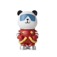 thumbnail image 1 of Figura de astronauta panda, escultura animal para decoración de sala de estar, figura decorativa Rojo, 1 of 7