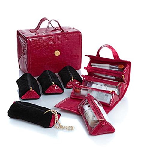joy mangano croco luggage