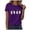 Dark Purple, variant on Women Halloween Shirts Cute Black Cat Ghost T-Shirt Retro Spooky Season Outfit Fall Tees Short Sleeve Tops (Yellow, S)