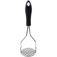thumbnail image 1 of Metal Manual Kitchen Vegetable Ricer ruit Banana Egg Crusher Tool Durable Easy to Clean Black Square, 1 of 7
