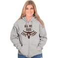 thumbnail image 4 of All Exes Live In Texas Lonestar State Womens Plus Size Graphic Zipper Hoodie Brisco Brands 3X, 4 of 5