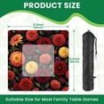 thumbnail image 2 of Mahjong Mat 31.5" x 31.5" Seamless autumn flowers changeable Vintage painting style Non-Slip Noise Reduction American Mahjong Tiles Table Cover for Dominoes Poker Card Board Games Gift, 2 of 8