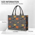 thumbnail image 3 of Large Capacity Tote Bag,Vintage Halloween Elements Pattern Handbag Fashion Luxury Tote Bag,15.7"x13"x 5.1" Inches,Laptop Compatible, 3 of 5