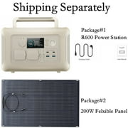 ALLPOWERS 600W Continuous / 1200W Peak Solar Generator with 1 Solar Panel
