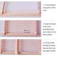 thumbnail image 4 of (Con instrucciones detalladas) Telares de madera para tejer con hilos, varillas de ajuste para urdimbre y trama, peines y lanzaderas., 4 of 6
