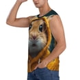 thumbnail image 3 of Fotbe Modern Yellow Sweater Guinea Pig Men's Camiseta sin Mangas Estampada para Hombres, Playera Casual para Gimnasio, Entrenamiento, Playa-X-Large, 3 of 7