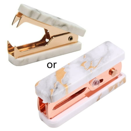 

JUNTEX Marble Pattern Staple Remover Nordic Mini Jaw Extractor Nail Puller Stationery
