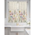 thumbnail image 3 of Living Room Curtains 72 Inches length, Leaf Wildflower Window Treatment Curtain Drapes, Vintage Country Plant Floral Leaves Light Filtering Drapes for Bedroom Laundry Room, 52"x72", 2 Panels, 3 of 7