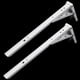 thumbnail image 2 of Soporte de estante de pared Macarena Plegable en apariencia de L de Pintura Blanca Talla 4, 2 of 8