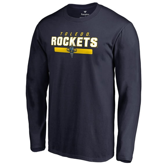 Men's Navy Toledo Rockets Team Strong Long Sleeve T-Shirt