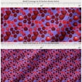 thumbnail image 2 of Soimoi Cotton Voile Fabric Raspberry,Strawberry & Cherry Fruits Print Fabric by Yard 42 Inch Wide, 2 of 7