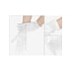 thumbnail image 3 of Guantes de satén de color sólido INSPIRE CHIC de dedo completo, de longitud hasta la muñeca, guantes cortos para mujeres, blancos, talla única, 3 of 6