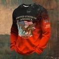 thumbnail image 2 of 250 Anniversary USA Shirt Mens 1776-2026 250th Anniversary Sweatshirt American Flag Tie Dye Shirt Long Sleeve Crew Neck Pullover, 2 of 3