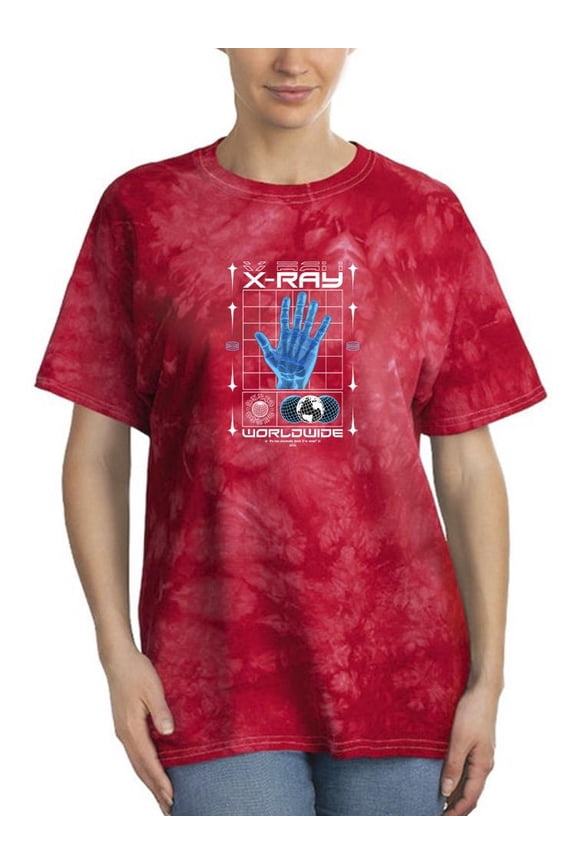 Modern X-ray Techno Style Tie Dye Crystal Women -Image by Shutterstock, Female Small