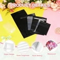 thumbnail image 3 of Uxcell Zip Bags, (2 x 8 Inch, Clear) (100 Pcs), 4.7 Mil Long Clear Plastic Zipper Reclosable Poly Bag, Suit for - Jewelry/Candy/Office Supplies, 3 of 7