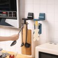 thumbnail image 4 of Amdohai Utensil Holder Adhesive Wall Hooks Hanger Rotating Retractable Space-saving Rack Wall Organizer Spatula Spoon Kitchen Bathroom, 4 of 5