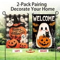 thumbnail image 6 of CSZPPQAF HallweenGarden Flags 12x18 Double Sided-Ghost,2 Pack-165 GSM Polyester Fall Yard Decoration Flags, Fade Resistant, 6 of 6