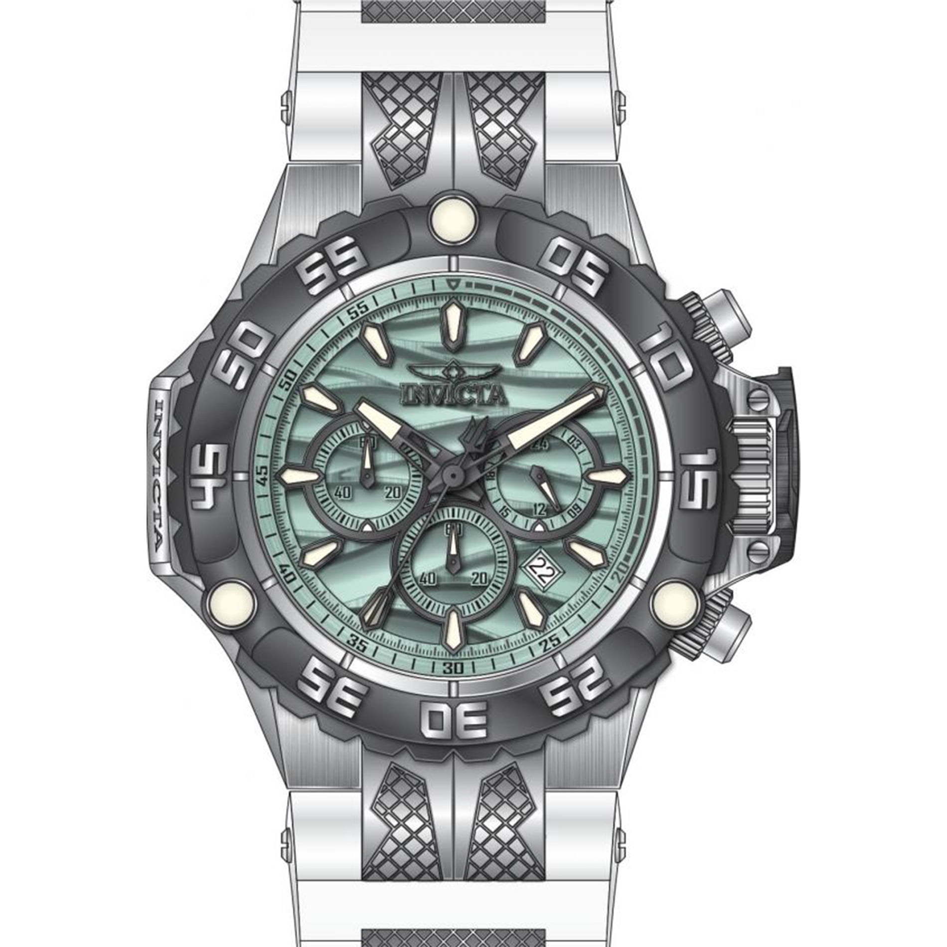 Invicta Men's Subaqua Light Blue Dial Watch - 48557