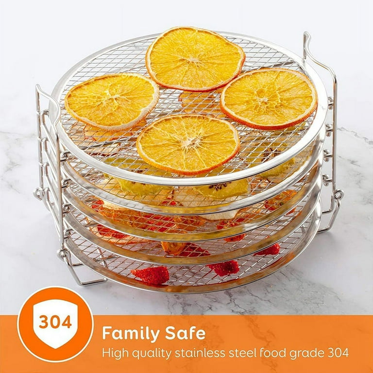 Stackable Reversible Rack for Ninja Foodi, Sduck Stainless Steel Dehydrator  Stand Rack Accessories for Ninja Foodi Pressure Cooker and 6.5 and 8 Qt