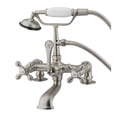 thumbnail image 3 of Elements Of Design DT2032AX Triple Handle Wall Mounted Clawfoot Tub Filler - Brass, 3 of 4