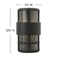thumbnail image 4 of 2 Light Small Outdoor Wall Lantern In Modern Style 7.25 Inches Wide By 12.5 Inches High-Satin Black Finish-Incandescent Lamping Type Hinkley Lighting, 4 of 5