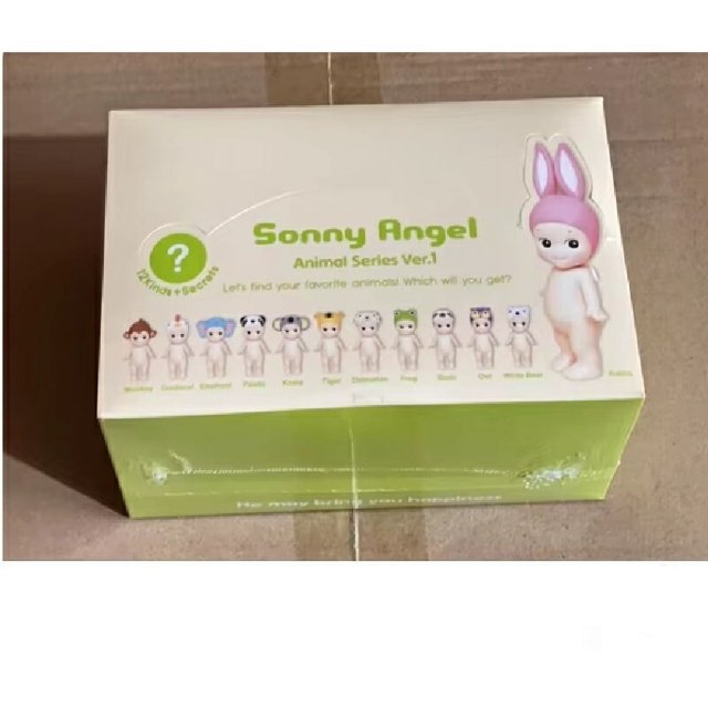 Caja sorpresa de la serie Animal Sonny Angel Ver1, estilo confirmado, decoración de pantalla de teléfono genuina, regalo de cumpleaños, sorpresa misteriosa