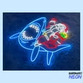 thumbnail image 3 of Handmadetneonsign Santa Riding Shark Neon Sign, Christmas Santa Ride Shark Wall Art, Xmas Holiday Decor 74200, 3 of 5
