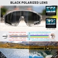 thumbnail image 3 of Gafas de Ciclismo KAPVOE Polarizadas Protección UV400 Plata, 3 of 6