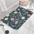thumbnail image 3 of Pioneer Flower Floral Print Flannel Non Slip Door Rugs,Washable Door Mats Indoor,Decorative Door Mats,Dirt-Resistant and Absorbent Doormat for Entrance,Bedroom,Kitchen,Bathroom,23.5"x16", 3 of 5