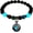 Blue light, variant on Tree of Life Bracelet - 8mm Glow in The Dark Volcanic Stone & Agate Beads, Unisex bracelet