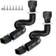 thumbnail image 1 of Extensiones flexibles para canaletas de lluvia, paquete de 2 (negras), 1 of 9