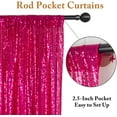thumbnail image 3 of 4FTx6FT Sparkly Fuchsia Sequin Photo Backdrop, Photo Booth, Photography Backdrop, DIY Photobooth, Wedding Backdrop,, 3 of 5