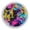 Multicolor 1, variant on PhooArto Golden Sea Turtle Patterns 4 PCS Crystal Glass Cabinet Knobs, Drawer Kitchen Cabinets Dresser Cupboard Wardrobe Pulls Handle - Glowing in the Dark
