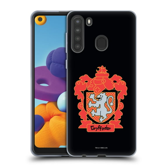 Head Case Designs Officially Licensed Harry Potter Deathly Hallows I Gryffindor Crest Soft Gel Case Compatible with Samsung Galaxy A21 (2020)