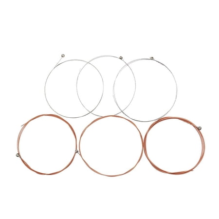 Lazsy 6 Pieces Phosphor Bronze Alloy Guitar Strings Set for Acoustic Guitar Musical