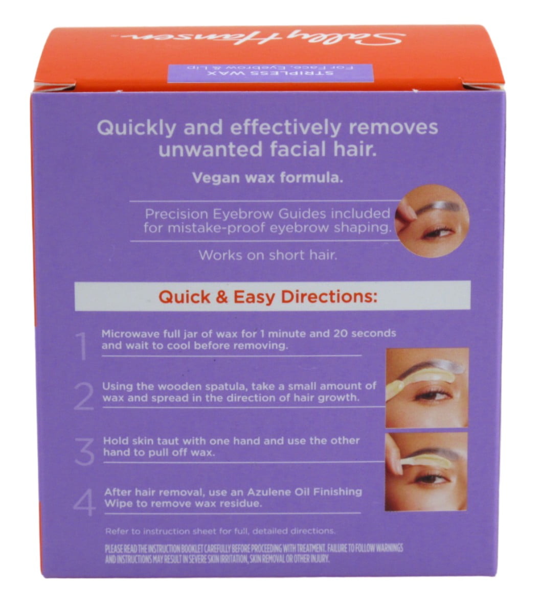 Sally Hansen Microwaveable Wax Kit, Stripless Facial Hair Removal